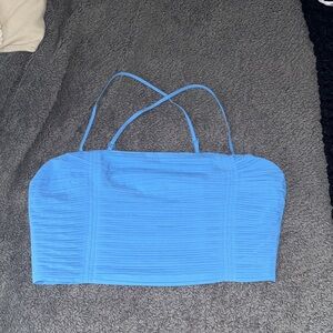 Madewell Poplin Crop Tube Top